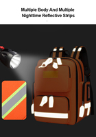 Sac de premiers secours grande capacité, imperméable, ignifuge et résistant à l'usure, avec réflecteurs, pour les sapeurs-pompiers et les professionnels des services médicaux d'urgence (EMT/EMS)