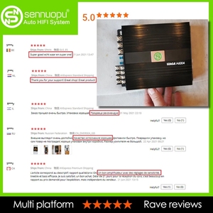 เครื่องขยายเสียงติดรถยนต์ Sennuopu 4 แชนแนล คลาส D สีดำ 12 โวลต์ แบบฟูลเรนจ์ 15AX2 - Product Image 5