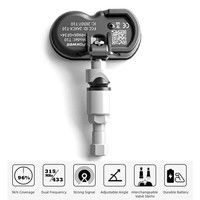Système de surveillance de la pression des pneus TPMS universel FOXWELL T10 2023 315 MHz 433 MHz Capteur programmable Valve en métal/caoutchouc
