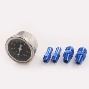 Régulateur de pression de carburant 100 mm en aluminium rouge avec jauge pour mise à niveau du turbo de voiture - Product Image 3