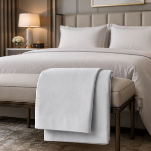 Ensemble de draps de lit 100% bambou 300TC 180gsm gris clair, luxueux, doux et respirant pour hôtel, maison, taille King et <span class=keywords><strong>Queen</strong></span> - Product Image 3