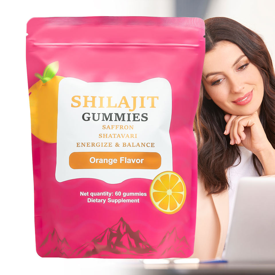 Shilajit Gummies 100 Percent Pure Resin Shatavari Saffron Stigma ...