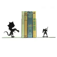 Dragon & Knight Bookends bookend Industrial Office Decor Home Office Organizer Industrial Bookend