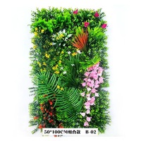 Dernier modèle de mur végétal artificiel moderne et écologique, 50 cm x 100 cm, résistant aux UV, fausse haie, plantes de jardin d'extérieur pour