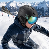 Casque de sport d'hiver léger à construction In-Mold, ventilé, avec doublure audio intégrée, service direct usine OEM