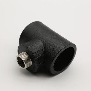 Zhengxin nhà máy ổ cắm mông Fusion HDPE thép không gỉ giảm nam chủ đề Adapter <span class=keywords><strong>TEE</strong></span> cho pe100 PE 80 bán buôn - Product Image 5