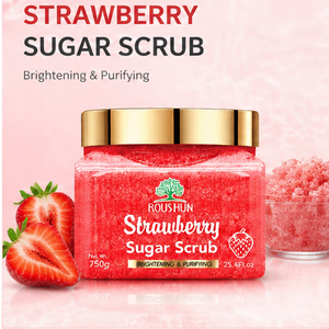 <span class=keywords><strong>Exfoliante</strong></span> Corporal Vegano con Aroma a Fresa, <span class=keywords><strong>Miel</strong></span>, Azúcar, Manteca <span class=keywords><strong>de</strong></span> Karité <span class=keywords><strong>y</strong></span> Cúrcuma - <span class=keywords><strong>Exfoliante</strong></span> Blanqueador <span class=keywords><strong>y</strong></span> Suavizante - Product Image 1