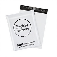 Sacs postaux biodégradables auto-adhésifs imperméables avec impression personnalisée du logo, options noir/blanc, 9-13 Silk Mailing