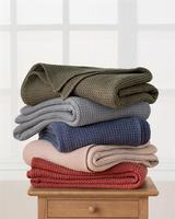 Couverture en coton gaufré 100% premium, taille et couleur personnalisées, marque de textile pour la maison, fabricant OEM