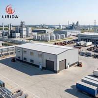 Construcción Rápida de Almacenes Prefabricados de Acero Resistente con Servicios de Soldadura y Doblado, Estructura Metálica para Fábricas Industriales
