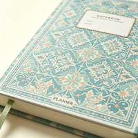 Carnet de notes A5 à couverture rigide, journal vierge, carnet d'écriture personnalisé avec motif floral décoratif