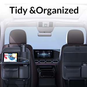 Organizador de Asiento Lateral para Auto Anjuny AJ-3076, Plegable, de Cuero PU de Lujo, Ligero, Portátil, Sostenible, con Capacidad de 10-20L - Product Image 6