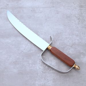 Resafy <span class=keywords><strong>pour</strong></span> Saber, tire-bouchon en acier inoxydable avec manche en bois plat, écologique, durable, design luxueux, coffret cadeau promotionnel, ouvre-bouteille à vin mousseux - Product Image 1