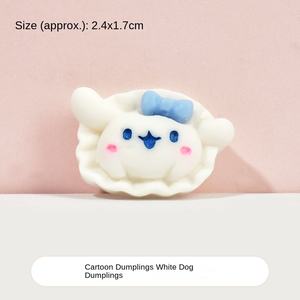 Dessin animé mignon grande oreille <span class=keywords><strong>chien</strong></span> série résine artisanat bricolage crème faite à la main Gel petits accessoires <span class=keywords><strong>maison</strong></span> téléphone portable coque et pince à cheveux - Product Image 6