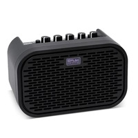 Amplifier Gitar Elektrik Plastik Portabel 10-Watt dengan EQ 3-Band, Distorsi, Delay, Baterai Terpasang, dan Speaker Full Range