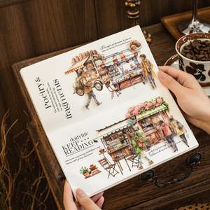 15 unids/pack serie Coffee Bazaar pegatinas decorativas café paisajismo tema manual Material para decoración del hogar - Product Image 4