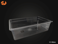 Poêle Gn PC en plastique de toutes tailles pour le service des aliments Conteneur Gastronorm Poêle Gn avec couvercle Équipement commercial