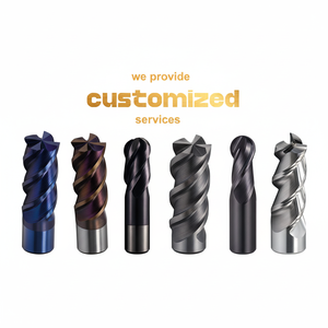 เครื่องตัดคาร์ไบด์แบบ4ขลุ่ยสำหรับเครื่อง CNC มีบริการ OEM/ODM - Product Image 1