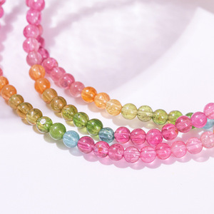 Bracelet extensible <span class=keywords><strong>en</strong></span> perles de <span class=keywords><strong>tourmaline</strong></span> naturelle dégradée <span class=keywords><strong>arc</strong></span>-<span class=keywords><strong>en</strong></span>-<span class=keywords><strong>ciel</strong></span> de 8 mm, vente <span class=keywords><strong>en</strong></span> gros, bijoux <span class=keywords><strong>en</strong></span> cristal de guérison, cadeau - Product Image 3