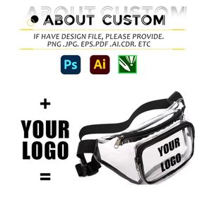 Sac banane promotionnel personnalisé pour femme, étanche, transparent en PVC avec logo, idéal pour l'extérieur - Product Image 2
