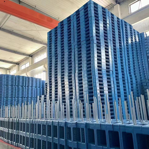 Palette in plastica di dimensioni elevate per grandi dimensioni in HDPE per magazzino impilabile a singolo lato per lo stoccaggio in magazzino - Product Image 6