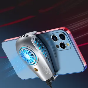 Ventilador de refrigeración, radiador para teléfono inteligente, mango de juego, soporte para teléfono móvil, enfriador para teléfono móvil con almohadilla de refrigeración, almohadilla enfriadora para teléfono móvil - Product Image 1