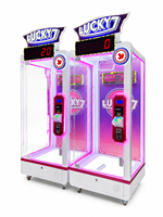 Machine d'arcade de tir interactive en métal reconditionnée, à monnayeur, avec défi de réaction et test de compétences, et lumières clignotantes pour