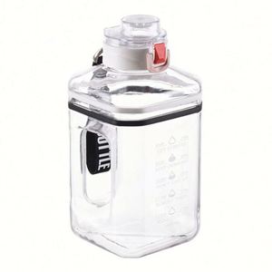 Botella de Agua Cuadrada de Gran Capacidad, Libre de BPA, 2.2L, a Prueba de Fugas, para Fisicoculturismo, Jarra de un Galón - Product Image 1