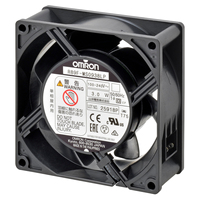 Kipas Aliran Aksial R89f-ms1238hp-s1, 100v AC, Catu Daya 240 V AC, 3 M/menit, 4.4w, Maksimum 80 Ma, 3250 Rpm 38mm, Seri R89f 120mm