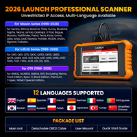 LAUNCH CRE 3.0 untuk NISSAN Alat Diagnostik Otomotif Profesional Pengkodean ECU Scanner Bidirectional Gratis Seumur Hidup