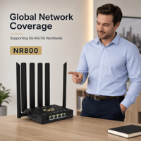 Routeur CPE 5G intérieur NR800 WiFi-6 double bande Qualcomm X55 avec emplacement pour carte SIM débloqué, ports Gigabit, modem hotspot sans fil 5G