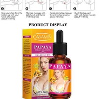 Huile Essentielle de Massage Douce et Nourrissante au Sérum de Papaye Fraîche, Marque Privée OEM, pour l'Amélioration de la Poitrine, des Fesses et du Corps