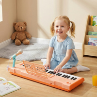 Clavier électronique portable léger en plastique durable BD-375 à 37 touches, jouet pour enfants avec microphone intégré et haut-parleur, accepte les commandes OEM