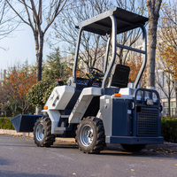 High-Top Mini Wheel Skid Steer Loader avec capacité de 1 tonne et 2 tonnes Garantie 1 an