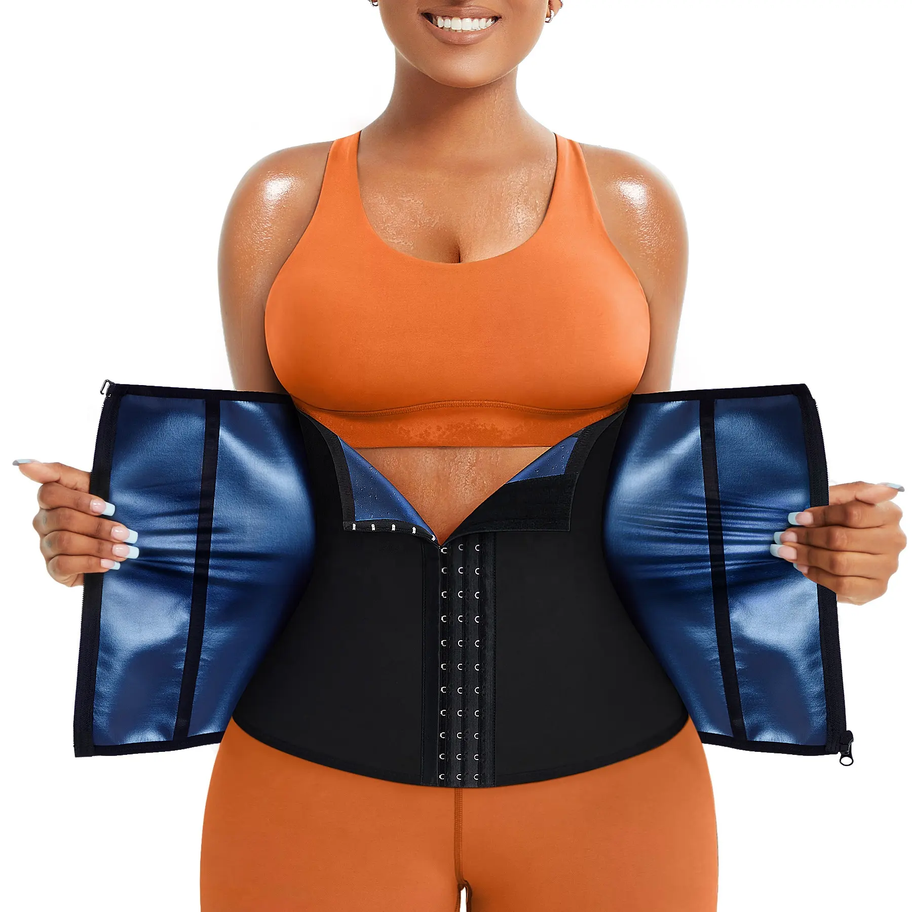 New Trending Women Waist Trainer Trimmer Corset Weight Loss Tummy Control Workout Belt Sauna Sweat Belly Band Sports Girdle