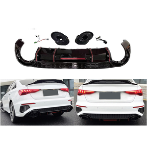Kit de Carrocería Estilo RS3 para <span class=keywords><strong>Audi</strong></span> A3 S3 8Y 2020-2024 Sedán <span class=keywords><strong>Sportback</strong></span>, Parachoques Delantero con Rejilla y Difusor, Actualización 2020-2024 - Product Image 2