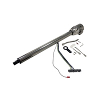 Columna de Dirección Manual Cromada/Negra/Natural de 35, 32, 30, 28 Pulgadas para Automóviles al por Mayor con Adaptador de Llave