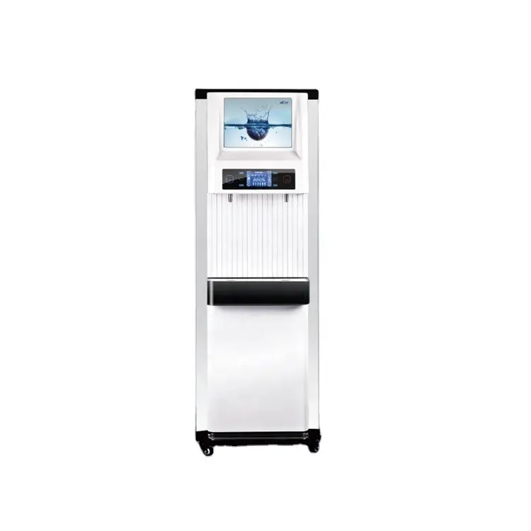 موزع المياه الساخنة والباردة القائم RO آلة تصفية مياه الشرب من 5 مراحل آلة تصفية المياه للأغراض التجارية