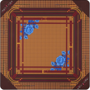 Tapis <span class=keywords><strong>de</strong></span> Mahjong Personnalisé Anti-Bruit - Tapis <span class=keywords><strong>de</strong></span> Jeu Antidérapant et Imperméable - Housse <span class=keywords><strong>de</strong></span> Table Esthétique pour Soirée Mahjong Américain - Product Image 4