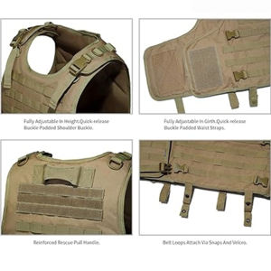 سترة تكتيكية عالية الجودة للتدريب على الاعتداء في الهواء الطلق للرجال جيدة التهوية ومقاومة للماء للصيد سترة تكتيكية قابلة للتعديل - Product Image 5