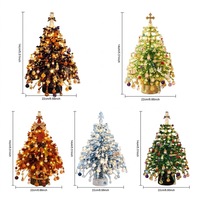 Kit DIY Arbre de Noël Perlé Fait Main, Mini Arbre de Noël Artisanat, Décoration de Table pour la Maison, Cadeau de Noël
