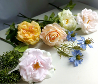 Dekorasi Bunga PVC DREA Floral Decor, Bunga Mawar Sutra Buatan Baru dengan Sentuhan Realistis untuk Dekorasi Rumah dan Centerpiece Tahun Baru