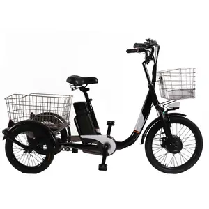 Made in China electric pedal tricycle heavy cargo uk folding electric cargo tricycle bike fat tire for india