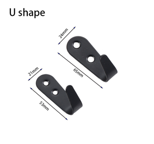 Extra Strong Eco-Friendly Classic Stainless Steel <strong>Black</strong> Coat <strong>Hook</strong> Wall Mounted for Key <strong>Towel</strong> Bags Cup Hat - Product Image 2