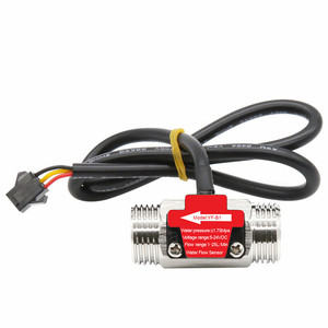 DN15 G1/<span class=keywords><strong>2</strong></span> "1-25L เซ็นเซอร์การไหลของกังหันน้ำ SUS304/นาทีพร้อม NPN ผลห้องโถงส่งออก5-24V DC สำหรับการวัดของเหลวในอุตสาหกรรม - Product Image 1