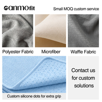 Ensemble de serviettes en microfibre pour tapis de yoga, antidérapant, absorbant la transpiration, séchage rapide, logo personnalisé, vente en gros, OEM