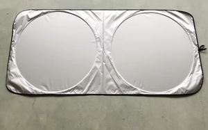 Meilleures Parasols de Voiture Pliables Personnalisés pour Pare-Brise Avant en Polyester Anti-UV avec Bulles PE, Double Cercle, Pas Cher, avec Logo - Product Image 5