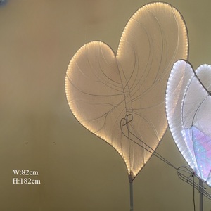 Ultimo LED di seta forma di cuore <span class=keywords><strong>sfondo</strong></span> della fase per la decorazione di nozze, decorazione del partito - Product Image 6