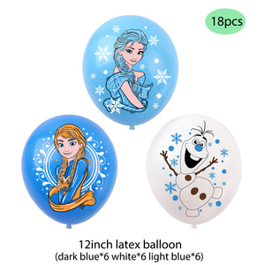 Decoración de Cumpleaños Infantil con Temática de Princesa, <span class=keywords><strong>Globos</strong></span> de <span class=keywords><strong>Fiesta</strong></span> de Cumpleaños para Niña con Temática de Muñeco de Nieve, Recuerdos de <span class=keywords><strong>Fiesta</strong></span> de Invierno con Temática de <span class=keywords><strong>Frozen</strong></span> - Product Image 3