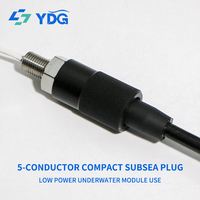 Connecteur Micro SubConn compatible MCBH5F+MCIL5M, mâle et femelle, étanche, plaqué or, en acier inoxydable, pour applications marines et sous-marines